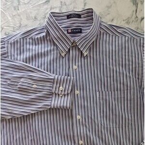 Chaps "Classic Fit" Shirt Men  XL Button Down Wrinkle Free Classic Office